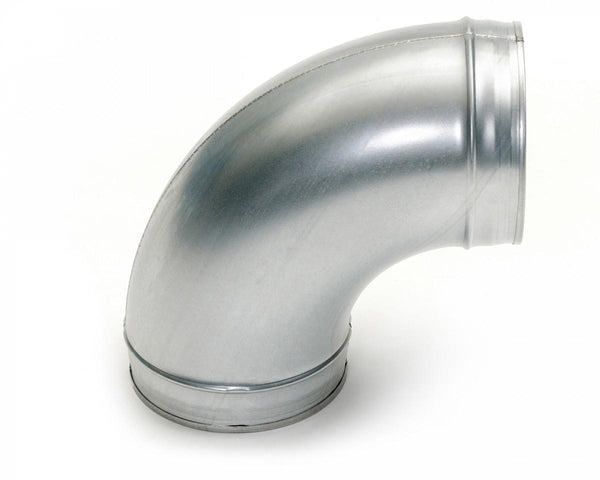 Codo 90° galvanizado para ventilación (sin goma)