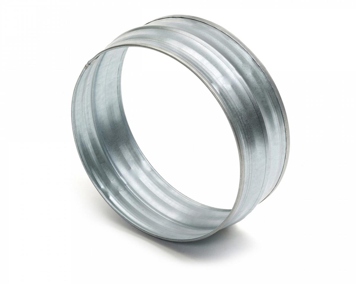 Manguito galvanizado Ø100 mm para ventilación (sin junta) — Vayron