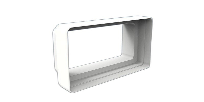 PVC rectangular converter 147×70 to 110×55 mm — Vayron