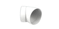 PVC 45° round elbow Ø100 mm — Vayron