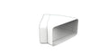 PVC 45° horizontal rectangular elbow 110×55 mm — Vayron