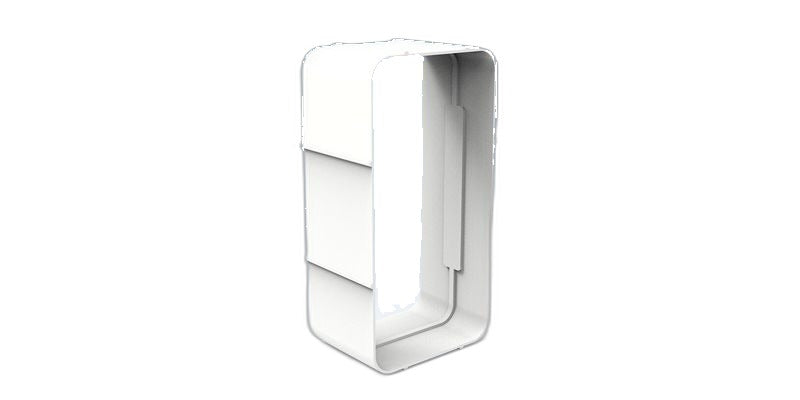 Empalme rectangular PVC 110×55 mm — Vayron