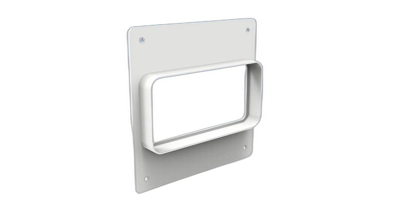 Empalme de pared rectangular PVC 110×55 mm — Vayron