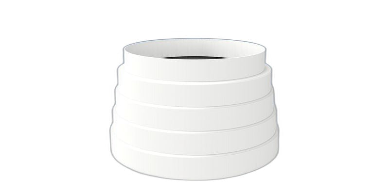 Adaptador reductor PVC Ø100 a Ø80 mm — Vayron