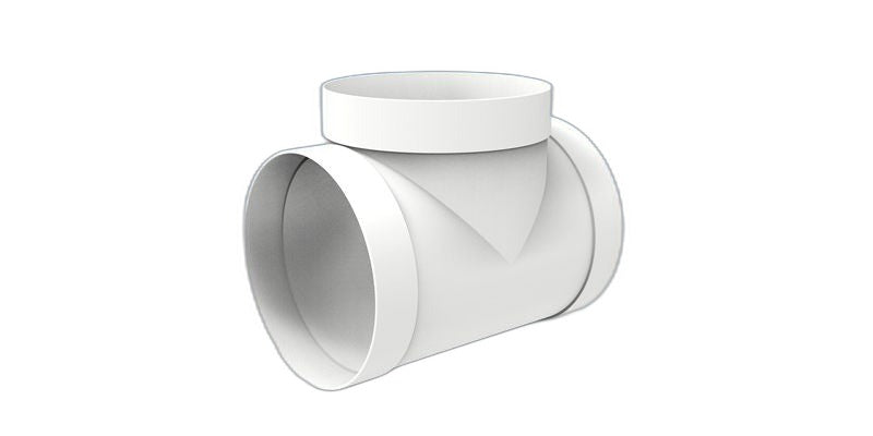 Te circular PVC Ø100 mm — Vayron