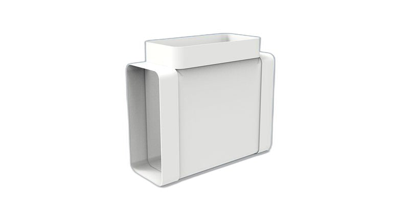 Te horizontal rectangular PVC 110×55 mm — Vayron