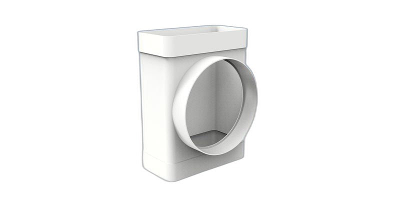 Te mixta vertical PVC 110×55 a Ø100 mm — Vayron