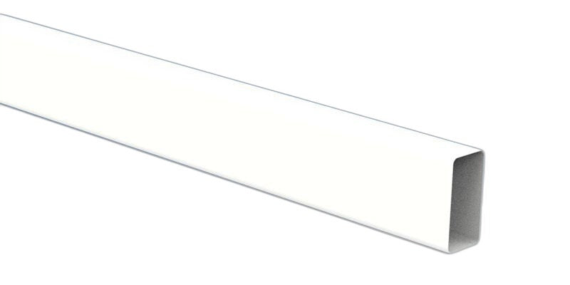 Tubo rectangular PVC 110×55 mm para ventilación (3 m) — Vayron